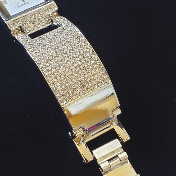 Geneva platinum bangle watch. New! No box. - Picture 9 of 11